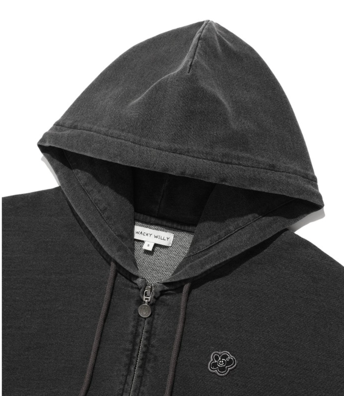 [Aespa Giselle's Wear] WACKY WILLY Women's Denim Washed Crop Hooded Zip-Up / Cargo Pants