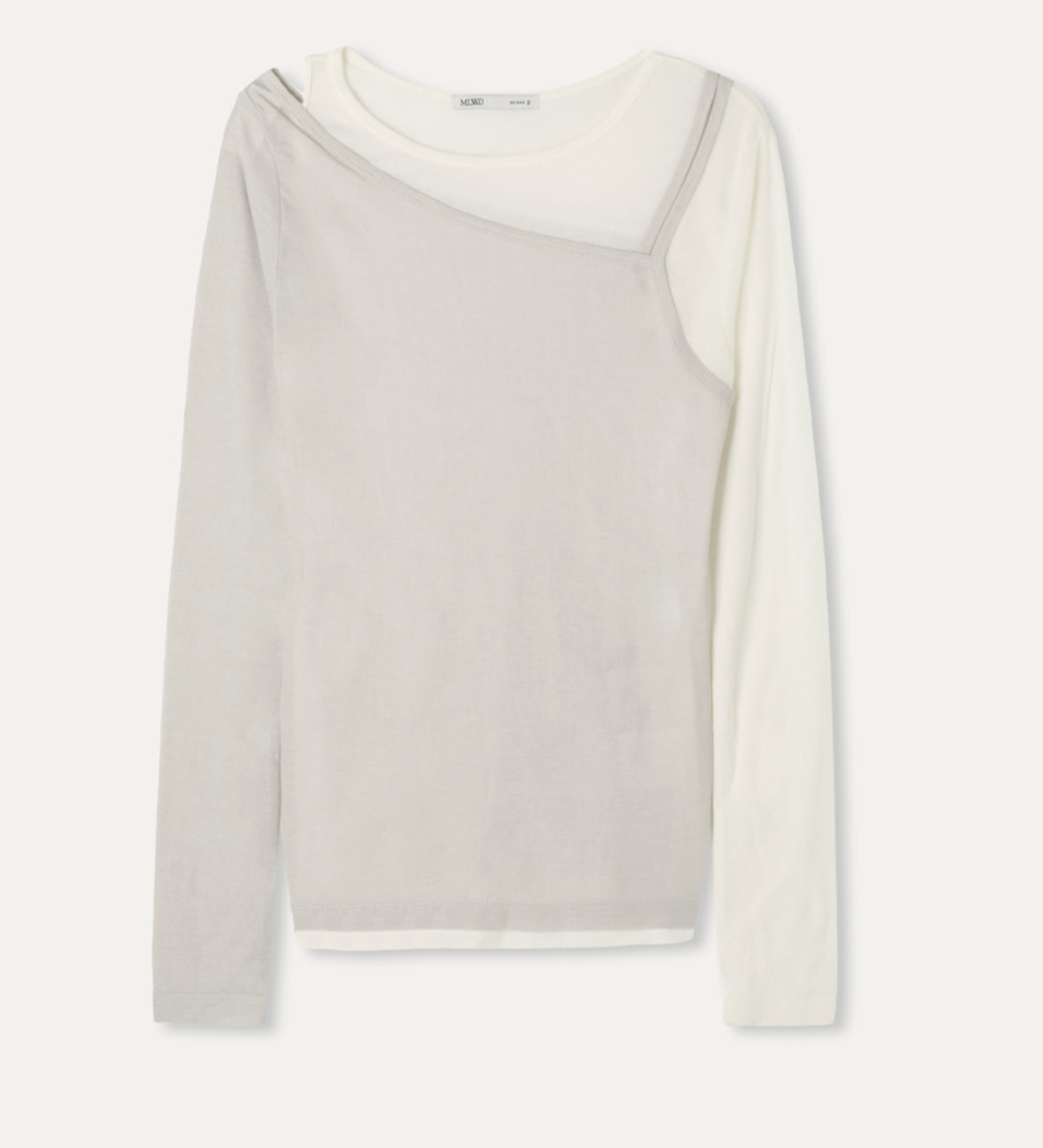 MIXXO -  Cutout Layered Long Sleeve T-Shirt