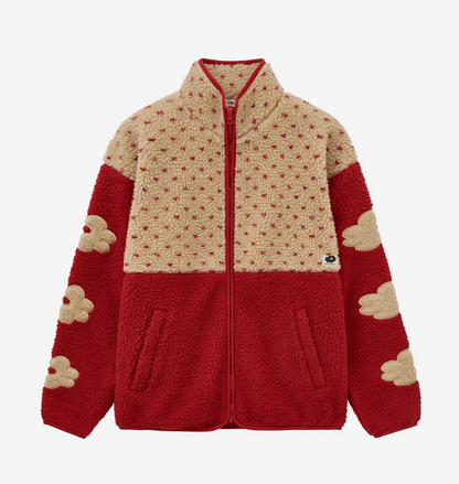 Daisy Syndrome - DOT BLOCK FLEECE JACKET