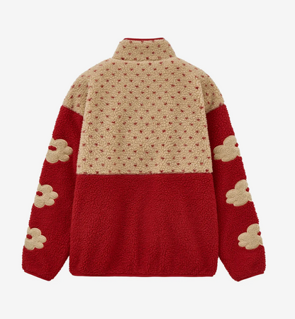 Daisy Syndrome - DOT BLOCK FLEECE JACKET