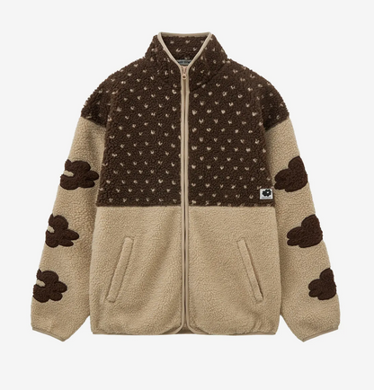 Daisy Syndrome - DOT BLOCK FLEECE JACKET