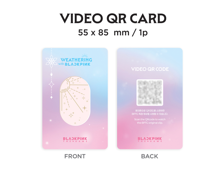 BLACKPINK - THE GAME PHOTOCARD COLLECTION WEATHERING WITH BLACKPINK