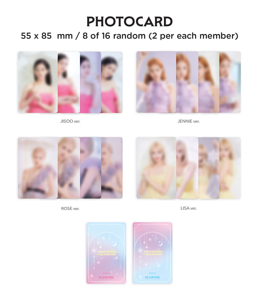 BLACKPINK - THE GAME PHOTOCARD COLLECTION WEATHERING WITH BLACKPINK