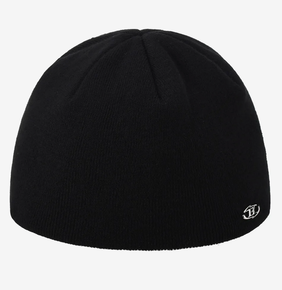 BORN TO WIN SYMBOL B PENDANT BEANIE [BLACK]