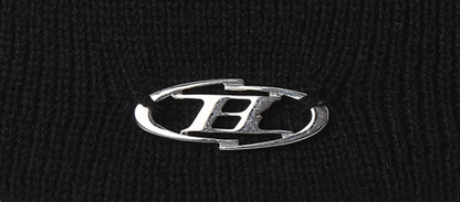 BORN TO WIN SYMBOL B PENDANT BEANIE [BLACK]