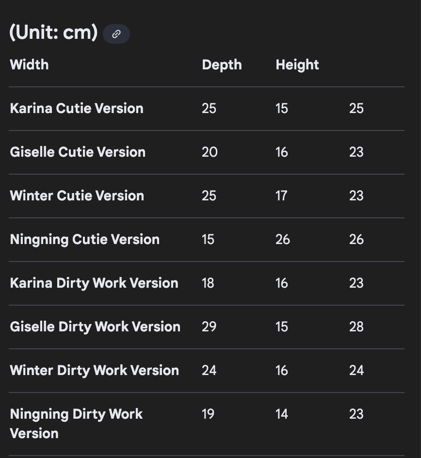 Teenieping X AESPA Official Merch MD