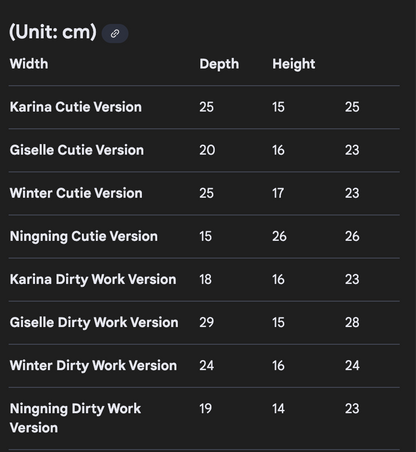 Teenieping X AESPA Official Merch MD