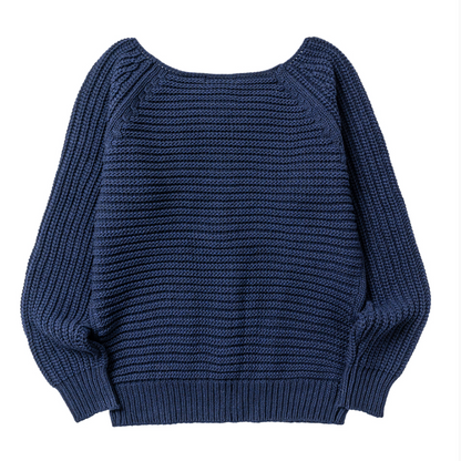 [Hearts2Hearts Jiwoo Worn] Oafish Off Shoulder Knit Zip-Up