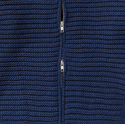 [Hearts2Hearts Jiwoo Worn] Oafish Off Shoulder Knit Zip-Up