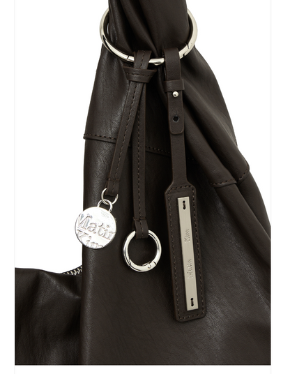 [Aespa Ningning Worn] Matin Kim Twist Handle Large Hobo Bag Dark Brown
