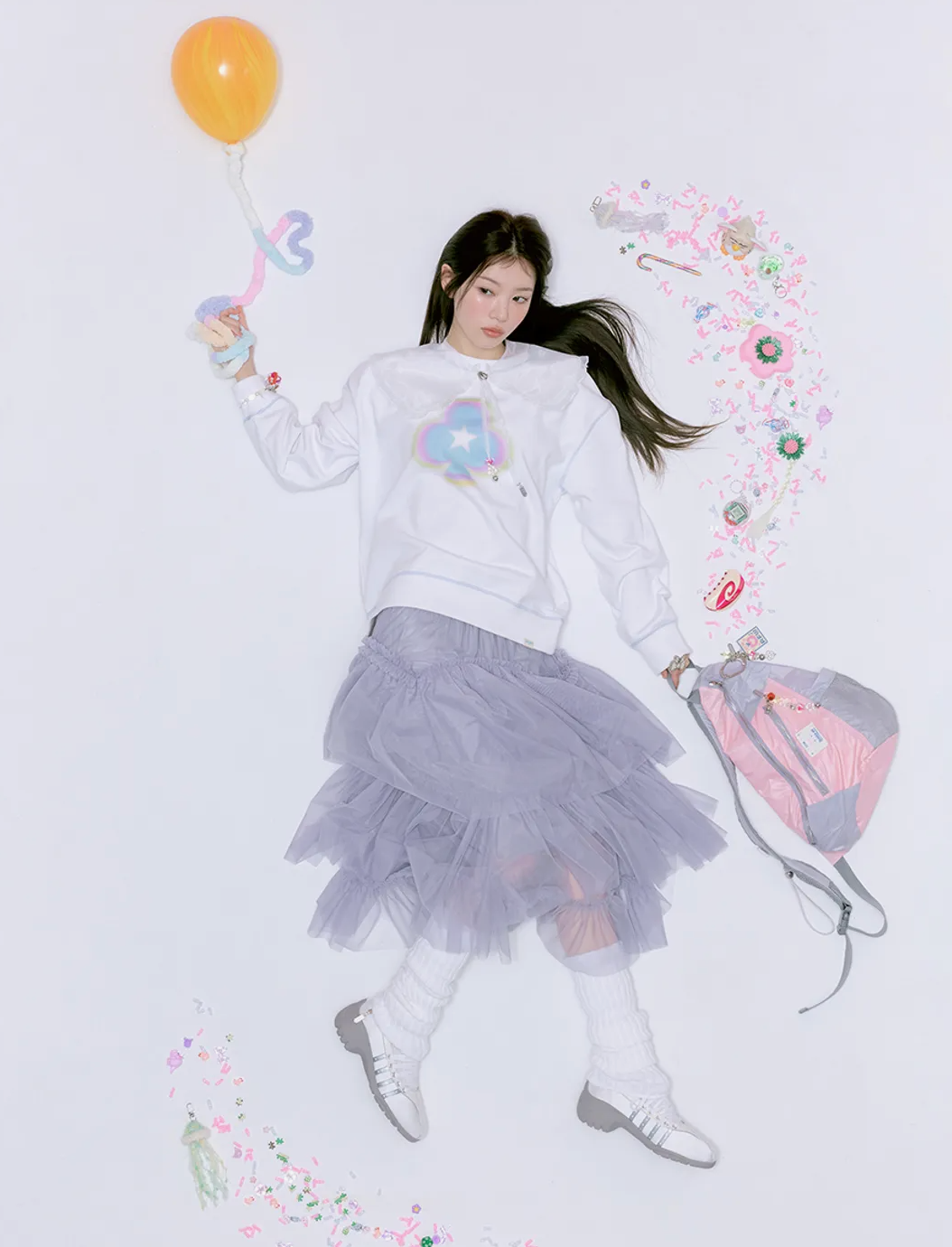 ILLIT x ROCKFISH WEATHERWEAR -  BLISS HEEL LACEUP SNEAKERS