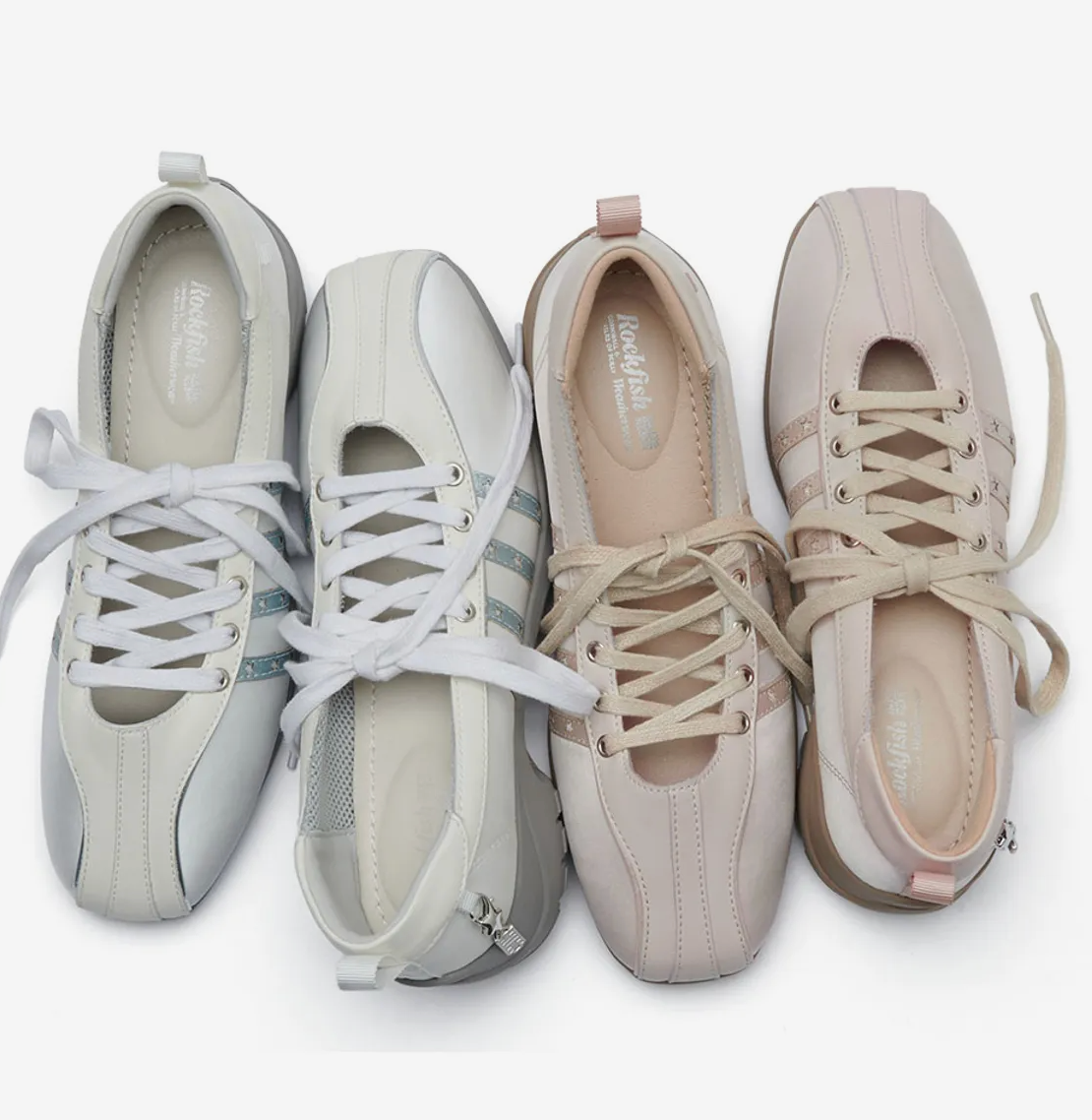 ILLIT x ROCKFISH WEATHERWEAR -  BLISS HEEL LACEUP SNEAKERS