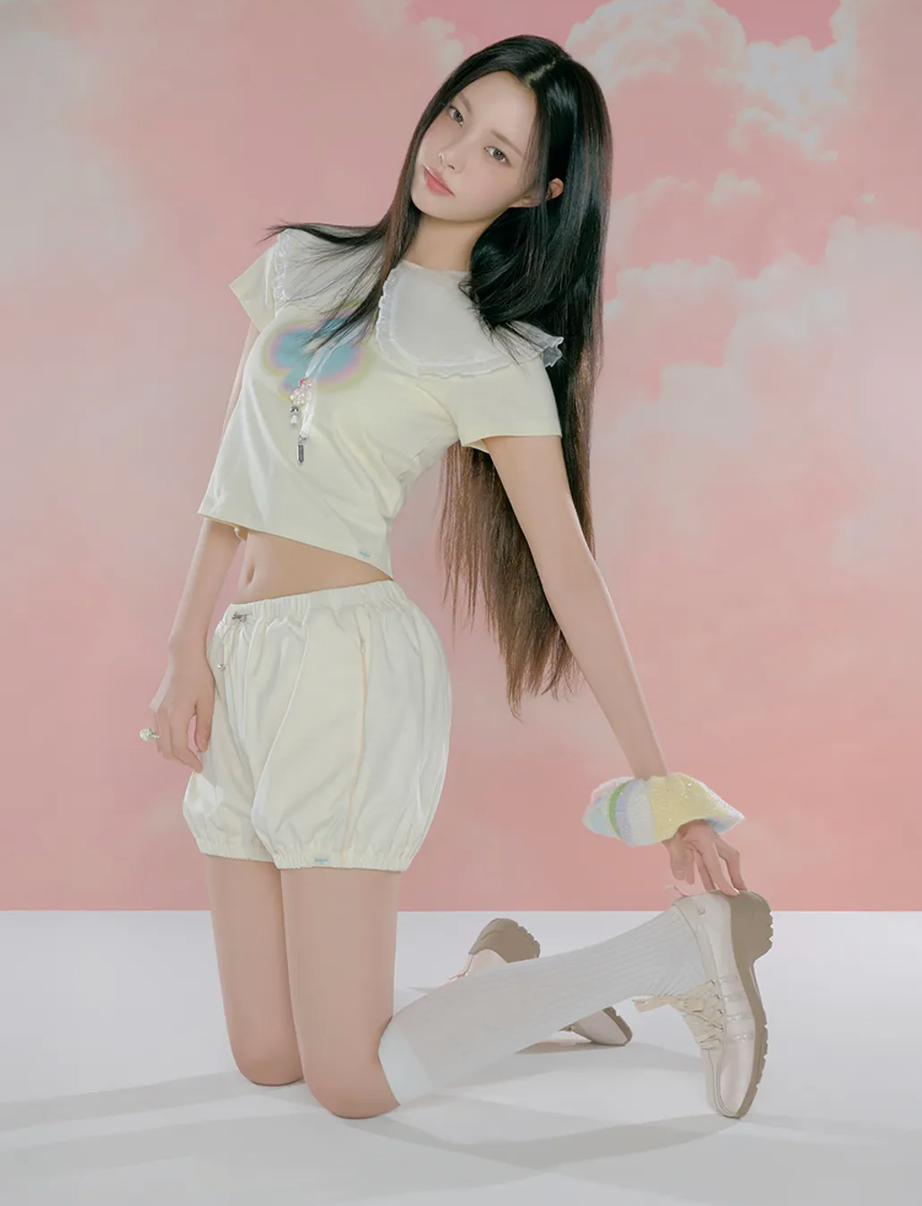 ILLIT x ROCKFISH WEATHERWEAR -  BLISS HEEL LACEUP SNEAKERS