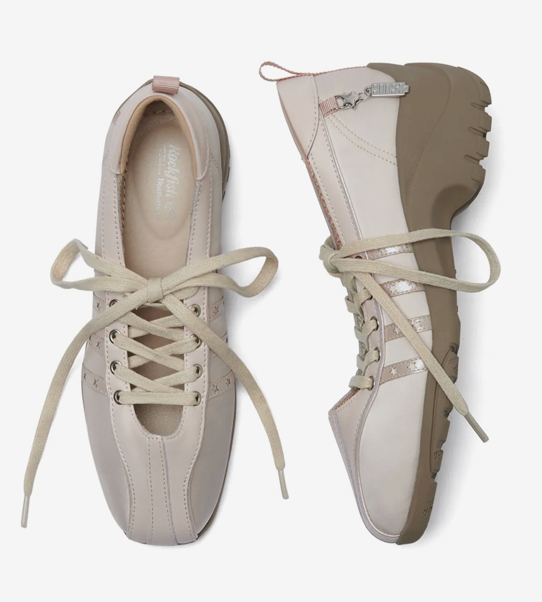 ILLIT x ROCKFISH WEATHERWEAR -  BLISS HEEL LACEUP SNEAKERS