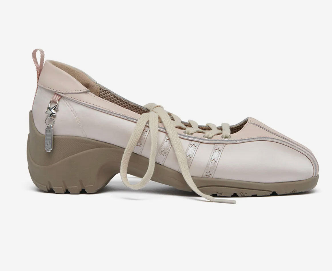 ILLIT x ROCKFISH WEATHERWEAR -  BLISS HEEL LACEUP SNEAKERS