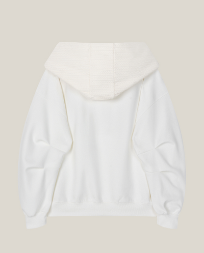 THETIS - TWO-WAY RIBBON OFF SHOULDER HOODIE (SPRING VER.)