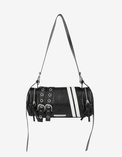 [Single Inferno's S5] Kim Go-eun's Pick] ILLIGO Line Buckle Cylinder Bag Black