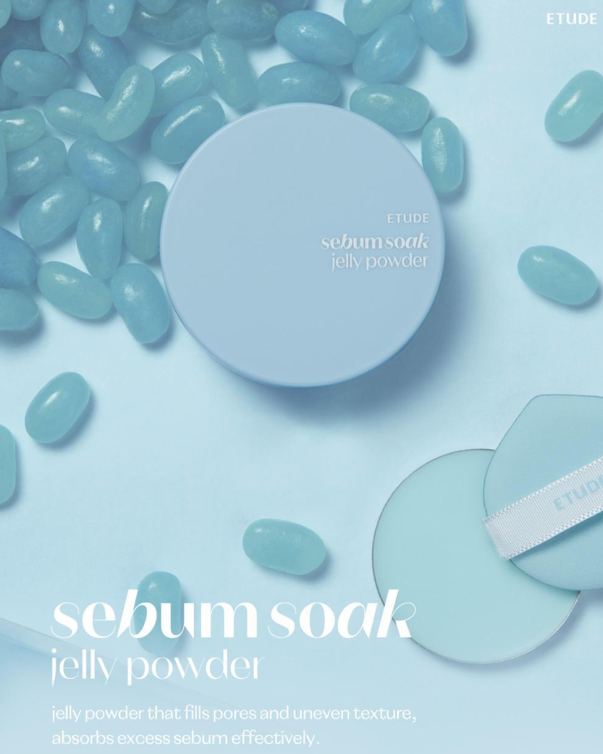 [Princess House Edition]  Etude Sebum SoakJelly Powder 8g with Gift (Puff)