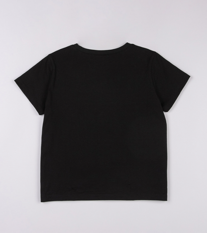 [Ive Wonyoung Worn] Rola Rola Lettering Patchwork T-Shirt