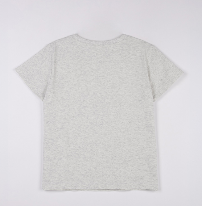 [Ive Wonyoung Worn] Rola Rola Lettering Patchwork T-Shirt