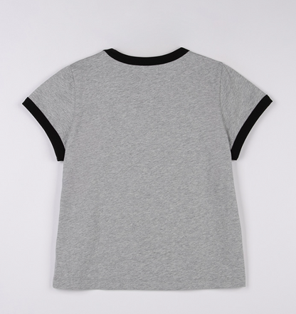 [Ive Wonyoung Worn] Rola Rola I love Rola Patchwork Ringer T-Shirt