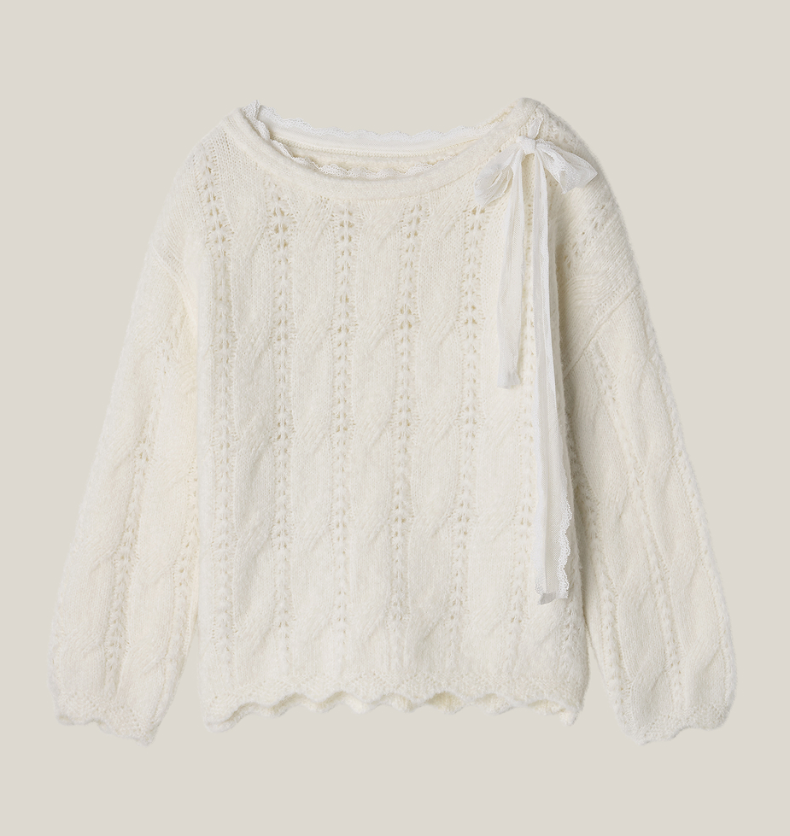 THETIS Soft Veil Off Shoulder Knit