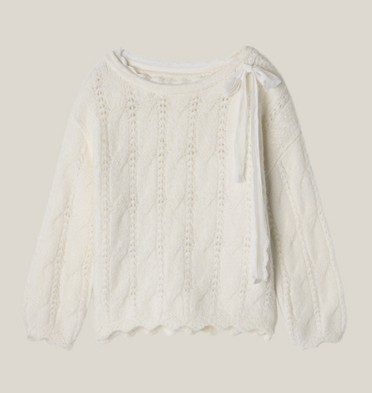 THETIS Soft Veil Off Shoulder Knit