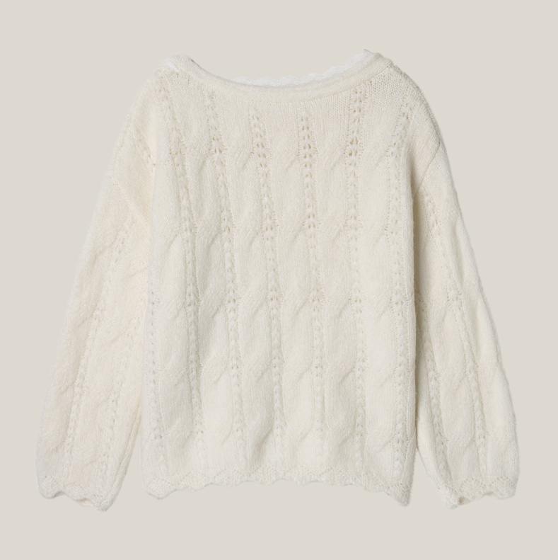 THETIS Soft Veil Off Shoulder Knit