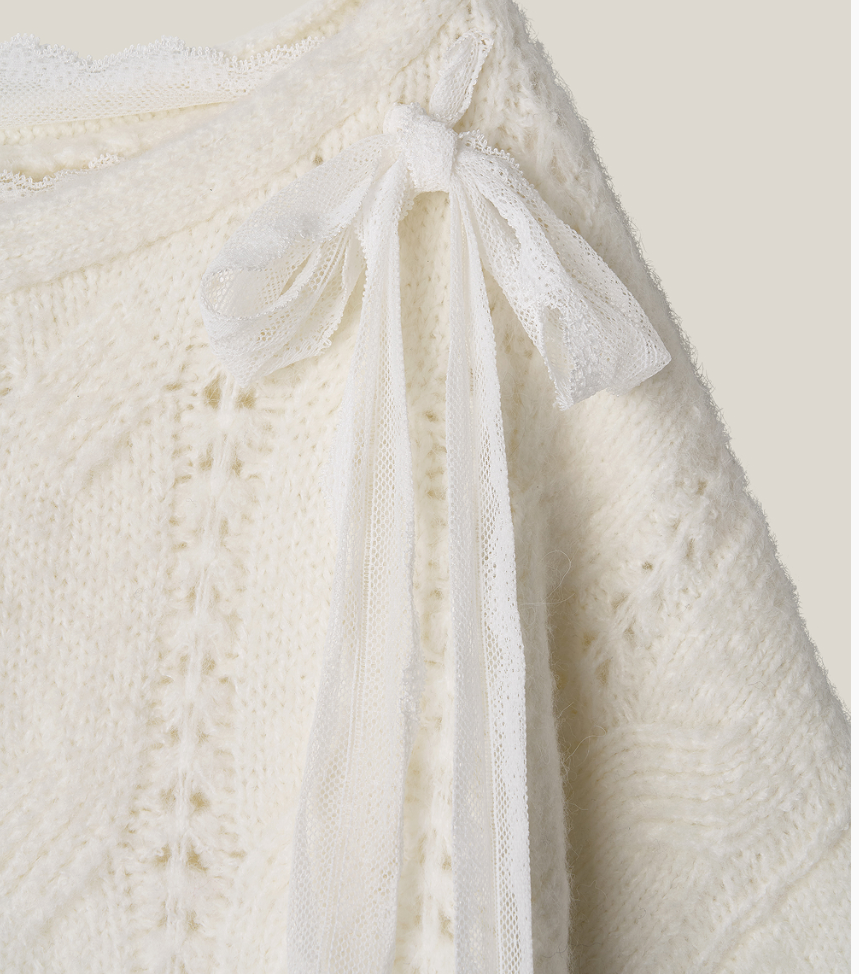 THETIS Soft Veil Off Shoulder Knit