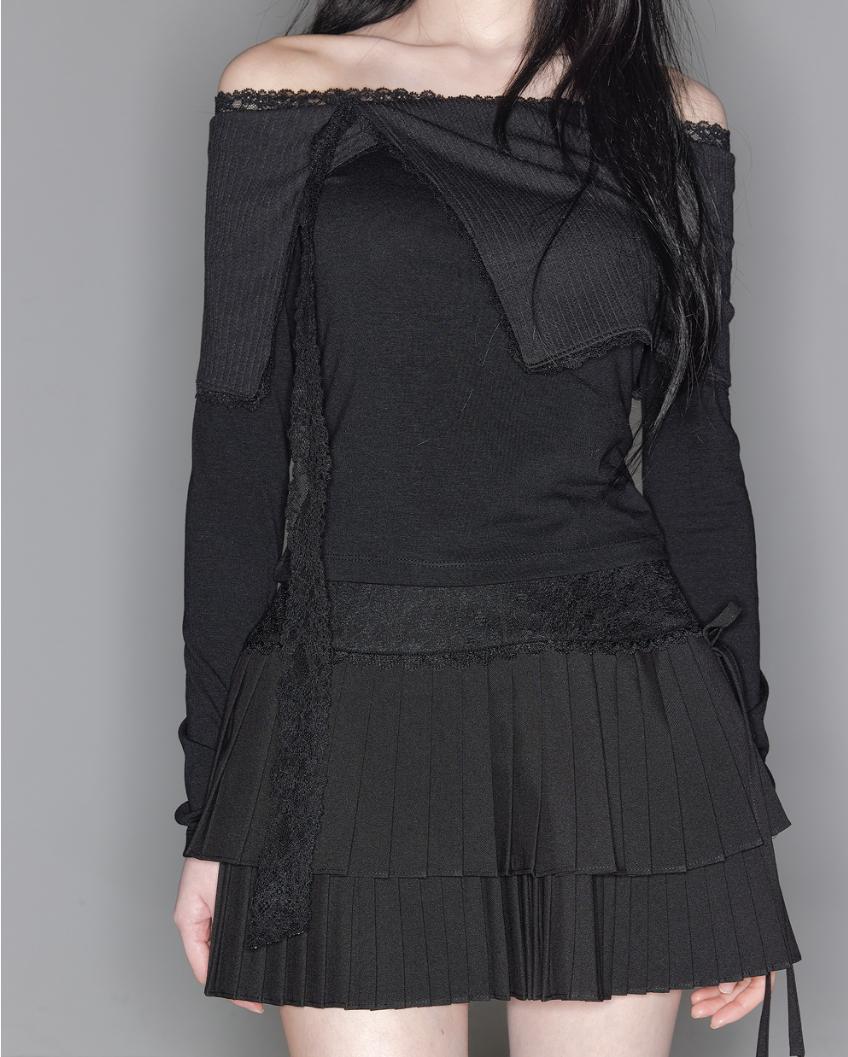 THETIS Stella Lace Off Shoulder Top