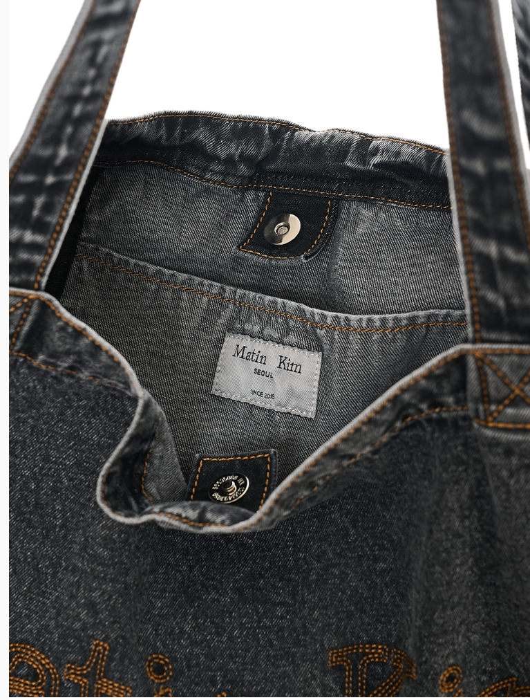 [NCT Jeno Pick] Matin Kim Matin Stitch Denim Shoulder Bag