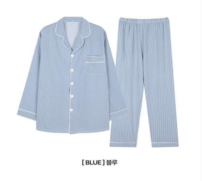 Nmixx Haewon X Dossy Silk Fit Chloe Long Sleeve Couple Pajama Set