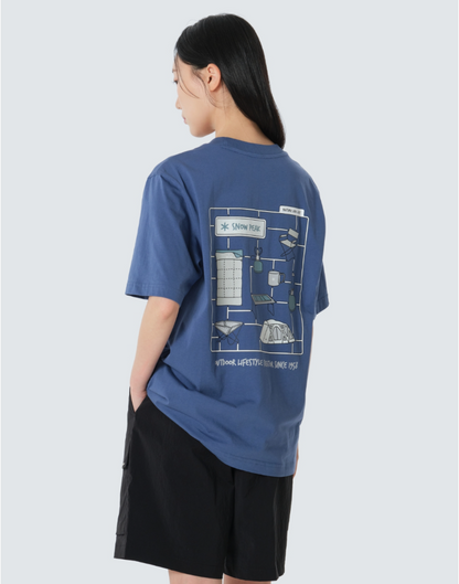 [BTS V Pick] 26SS Snow Peak Cotton Camping Short Sleeve T-shirt