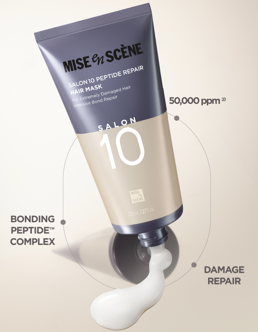[Aespa Pick] Mise-en-scène Salon 10 Peptide Repair Hair Mask 300ml with Gift (Duo Set 1+1)