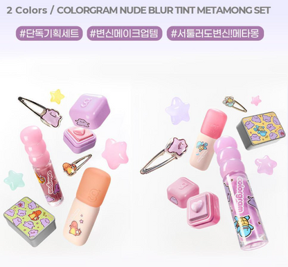 [Pokemon Edition] Colorgram Nude Blur Tint Metamong Set (Warm/Cool)