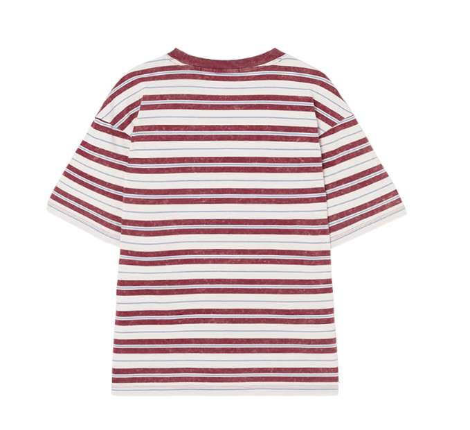 [Straykids Hyunjin Worn] 26 Summer Guess 3-Color Multi-Stripe Ringer Short Sleeve T-shirt