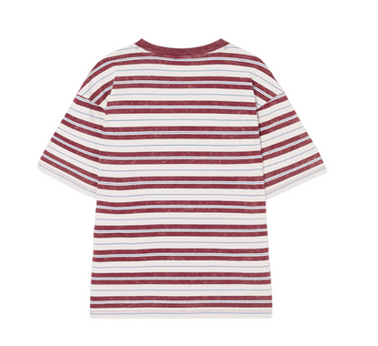 [Straykids Hyunjin Worn] 26 Summer Guess 3-Color Multi-Stripe Ringer Short Sleeve T-shirt