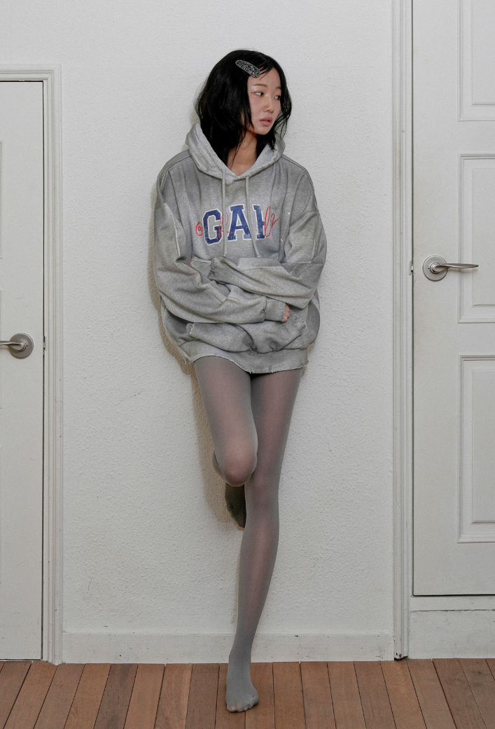 [Enhypen Jake Worn] Grailz GAAAAAP Parody Hoodie_ Gray