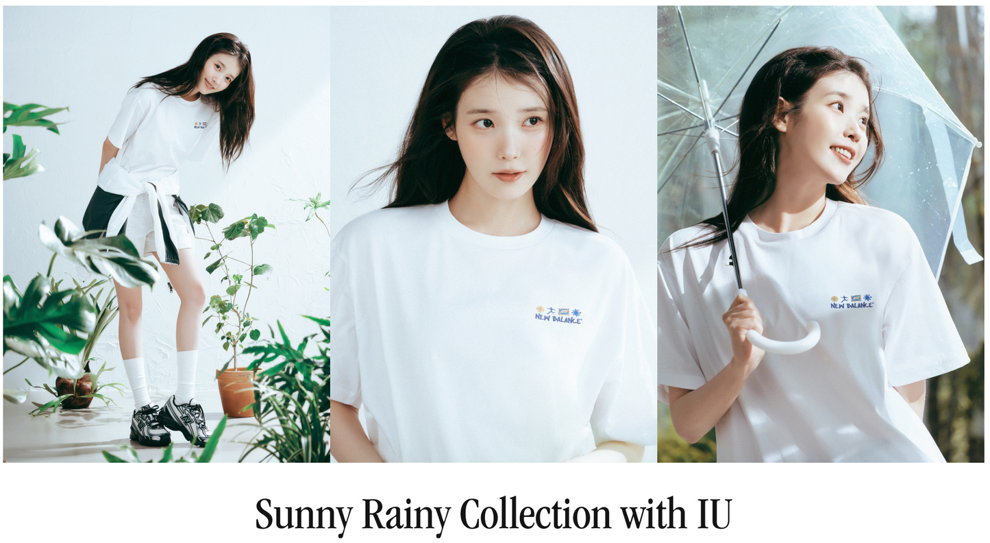 [IU Pick] New Balance UNI Sunny Rainy Illustration Short Sleeve T-Shirt (Semi-Overfit)