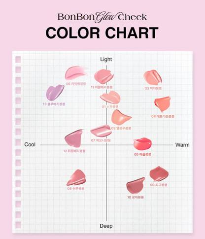 Dear. A Bonbon Glow Cheek with Gift (Check the Option)