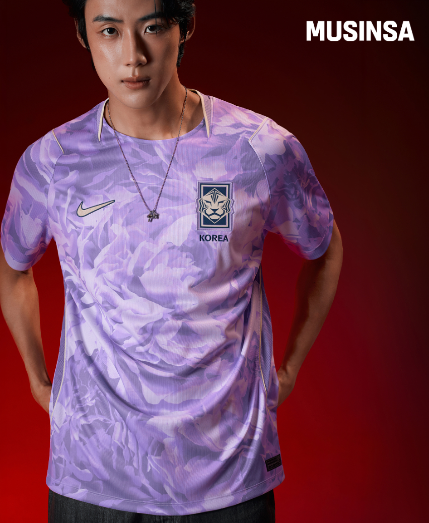 [Aespa Karina worn] NIKE South Korea 2026 Stadium Away Dri-FIT Soccer Replica Jersey M - Space Purple:Amethyst Tint
