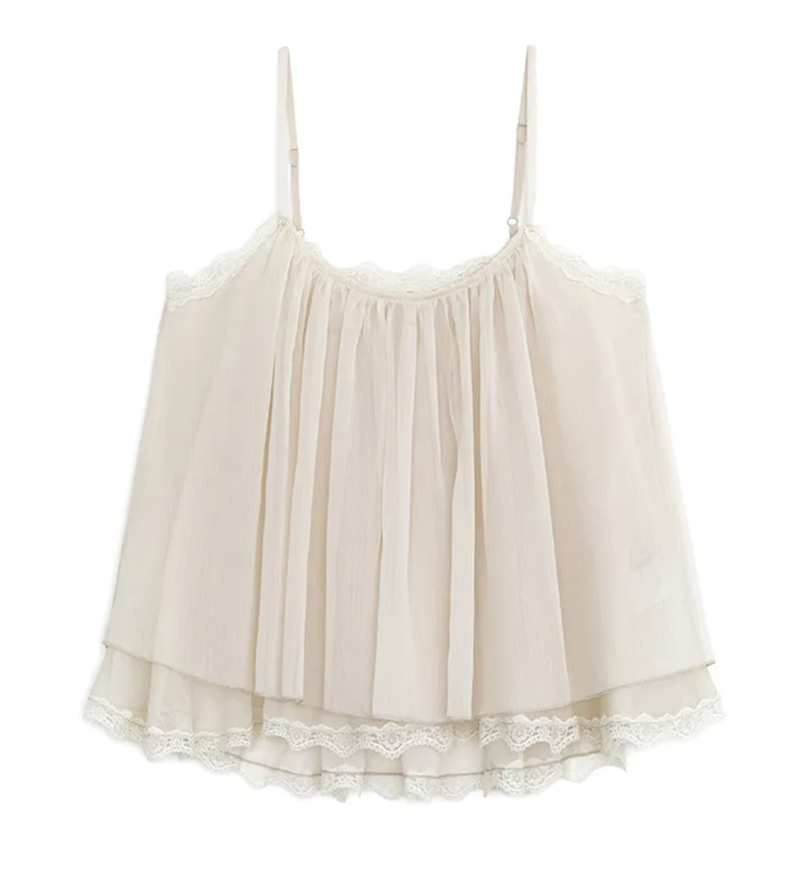[Aespa Winter Worn] Sunburn Project Angle Lace Sleeveless Blouse