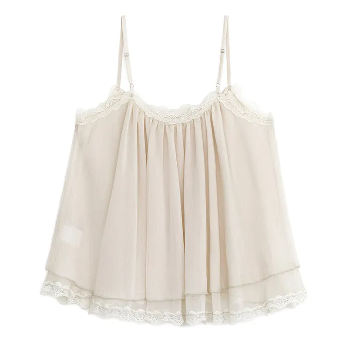 [Aespa Winter Worn] Sunburn Project Angle Lace Sleeveless Blouse