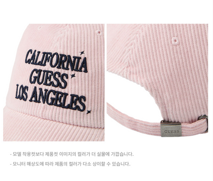 [Straykids Hyunjin Worn] GUESS Corduroy Cap