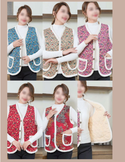 Korean Kimjang Vest (K-ajumma, grandma style)