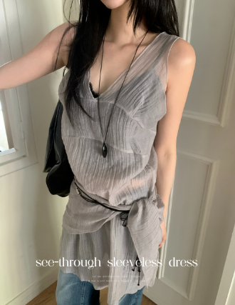 Delight Moon - Jerry See-through Sleeveless Dress