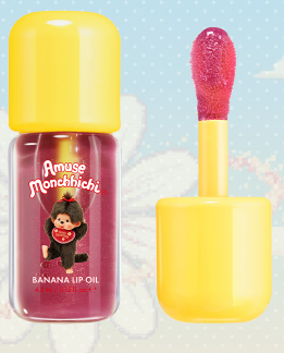 Monchhichi X Amuse Banana Lip Oil
