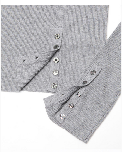 [BTS V Worn] SCHISM INDUCING Button Slit Henley Knit