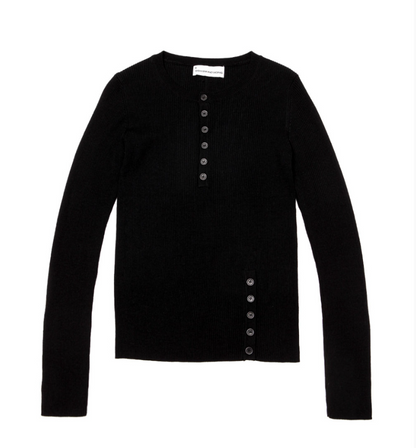 [BTS V Worn] SCHISM INDUCING Button Slit Henley Knit