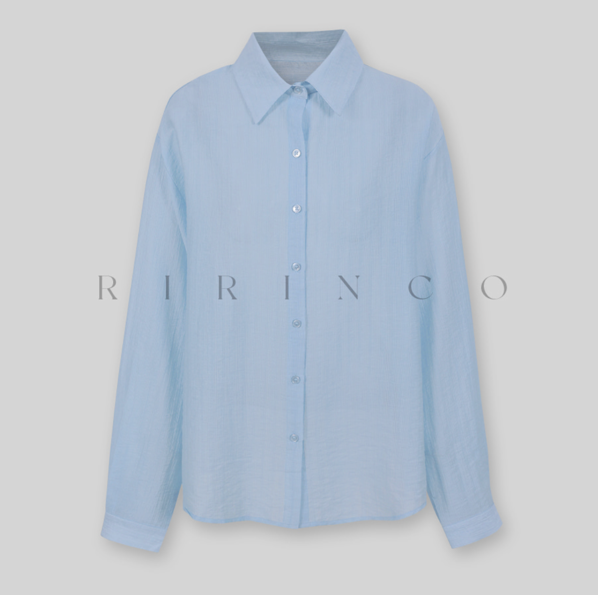 RIRINCO - Only Sheer Collared Neck Shirt